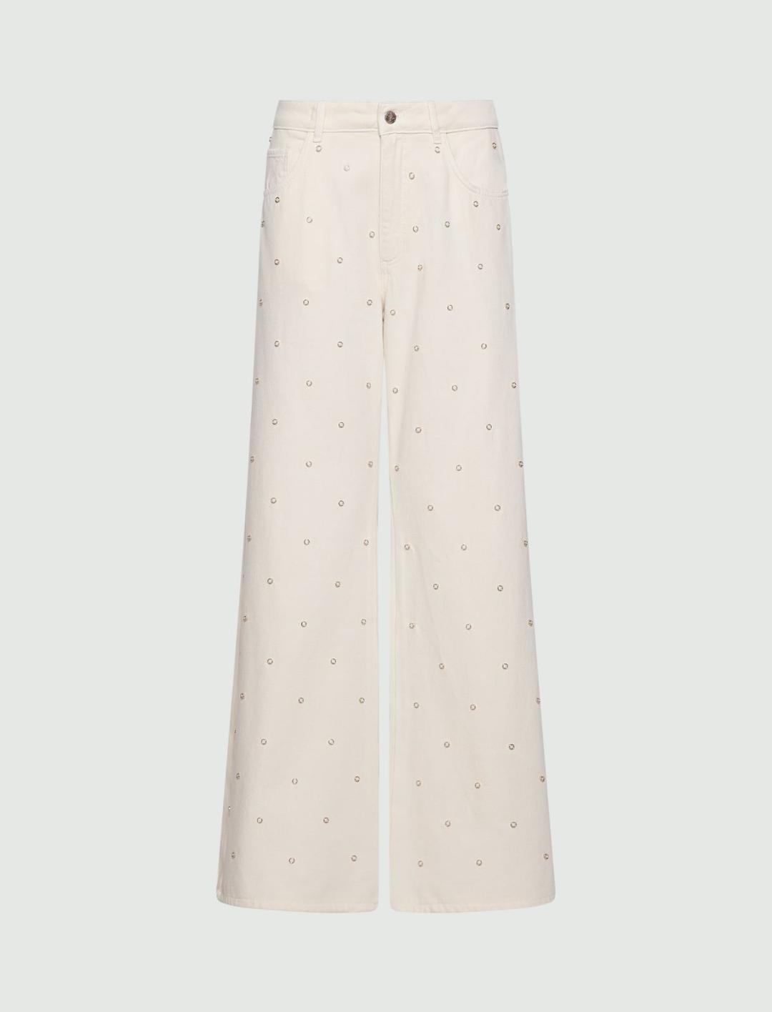 Jeans wide leg con applicazioni | Marella Jeans wide leg con applicazioni - 1 | Marella