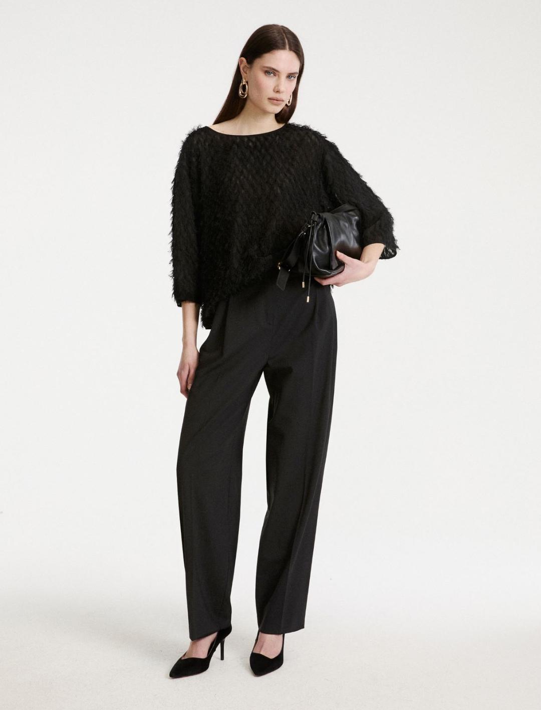 Pantalone carrot in lana stretch | Marella Pantalone carrot in lana stretch - 2 | Marella