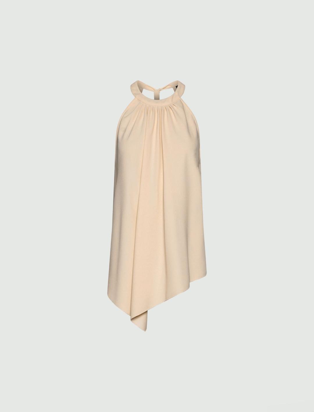 Top asimmetrico in envers satin | Marella Top asimmetrico in envers satin - 1 | Marella