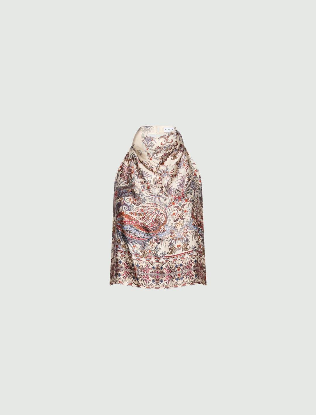 Top smanicato in raso | Marella Top smanicato in raso - 1 | Marella
