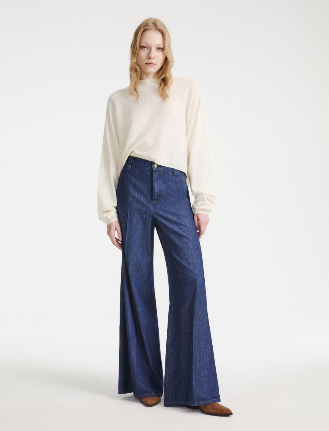 Jeans a palazzo in denim fluido | Marella Jeans a palazzo in denim fluido - 2 | Marella