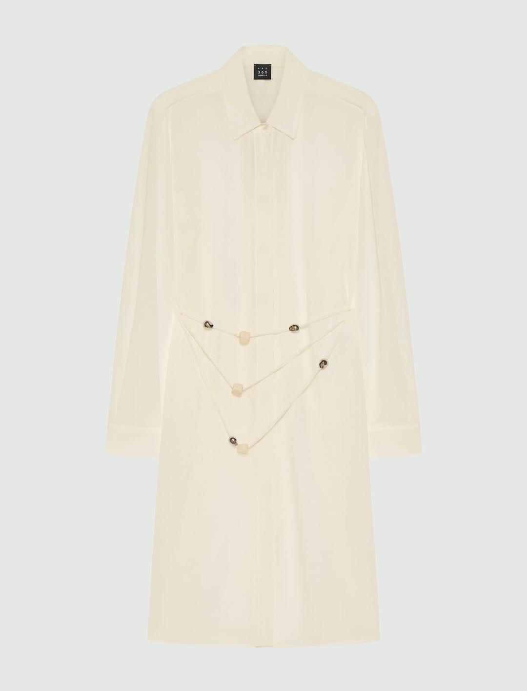 Camicia lunga in georgette con collana | Marella Camicia lunga in georgette con collana - 1 | Marella