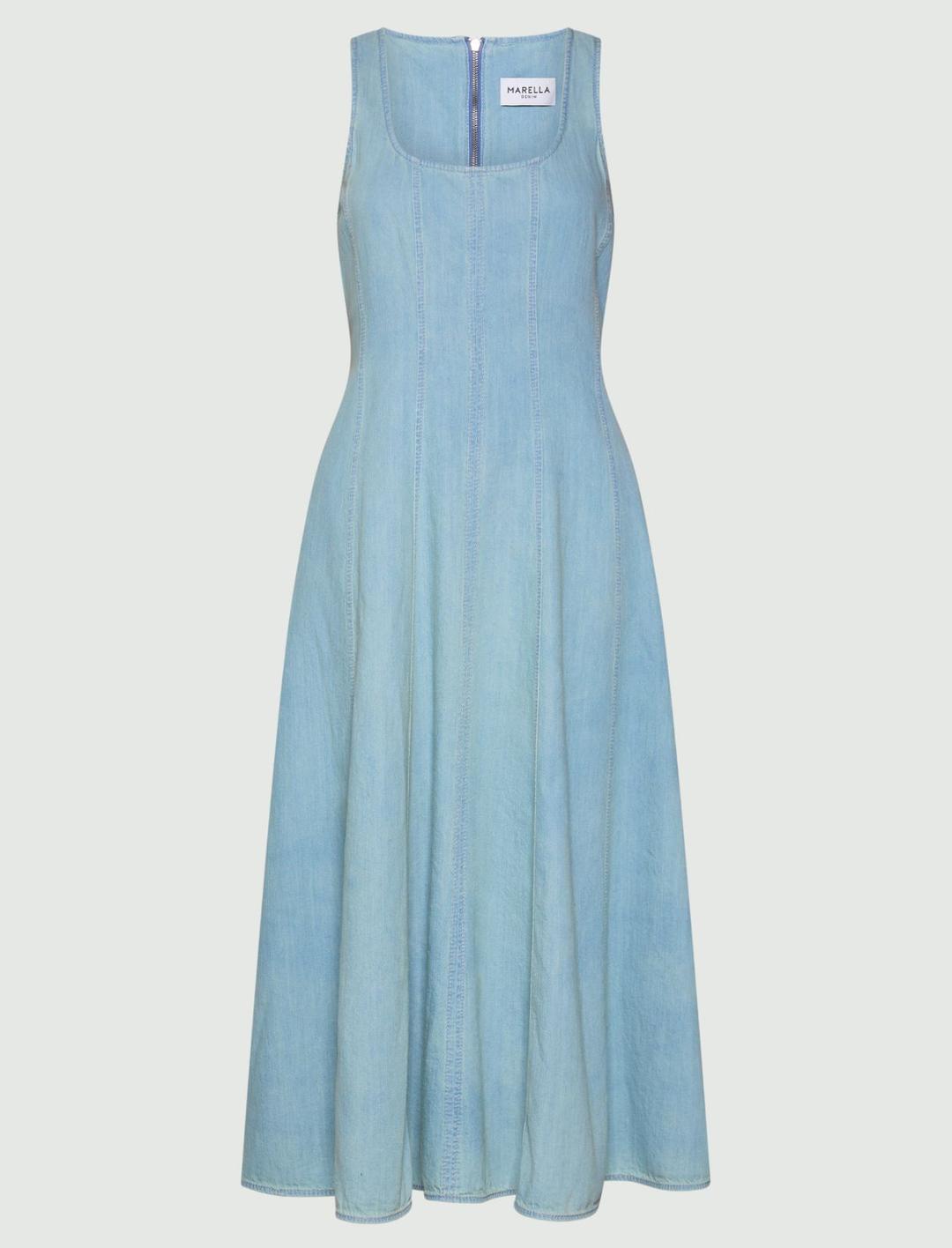 Abito sagomato in denim fluido | Marella Abito sagomato in denim fluido - 1 | Marella
