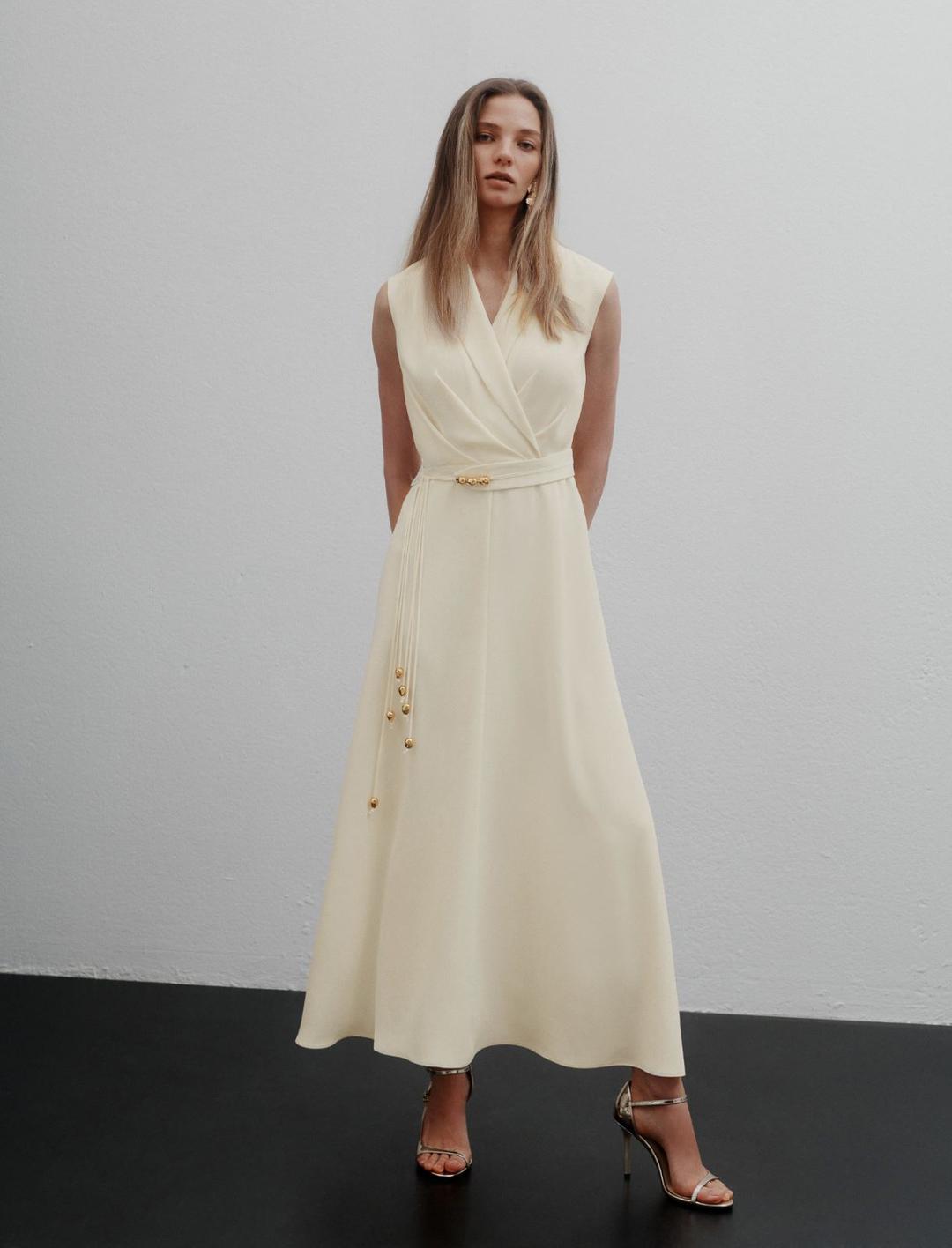 Abito smanicato in envers satin | Marella Abito smanicato in envers satin - 2 | Marella