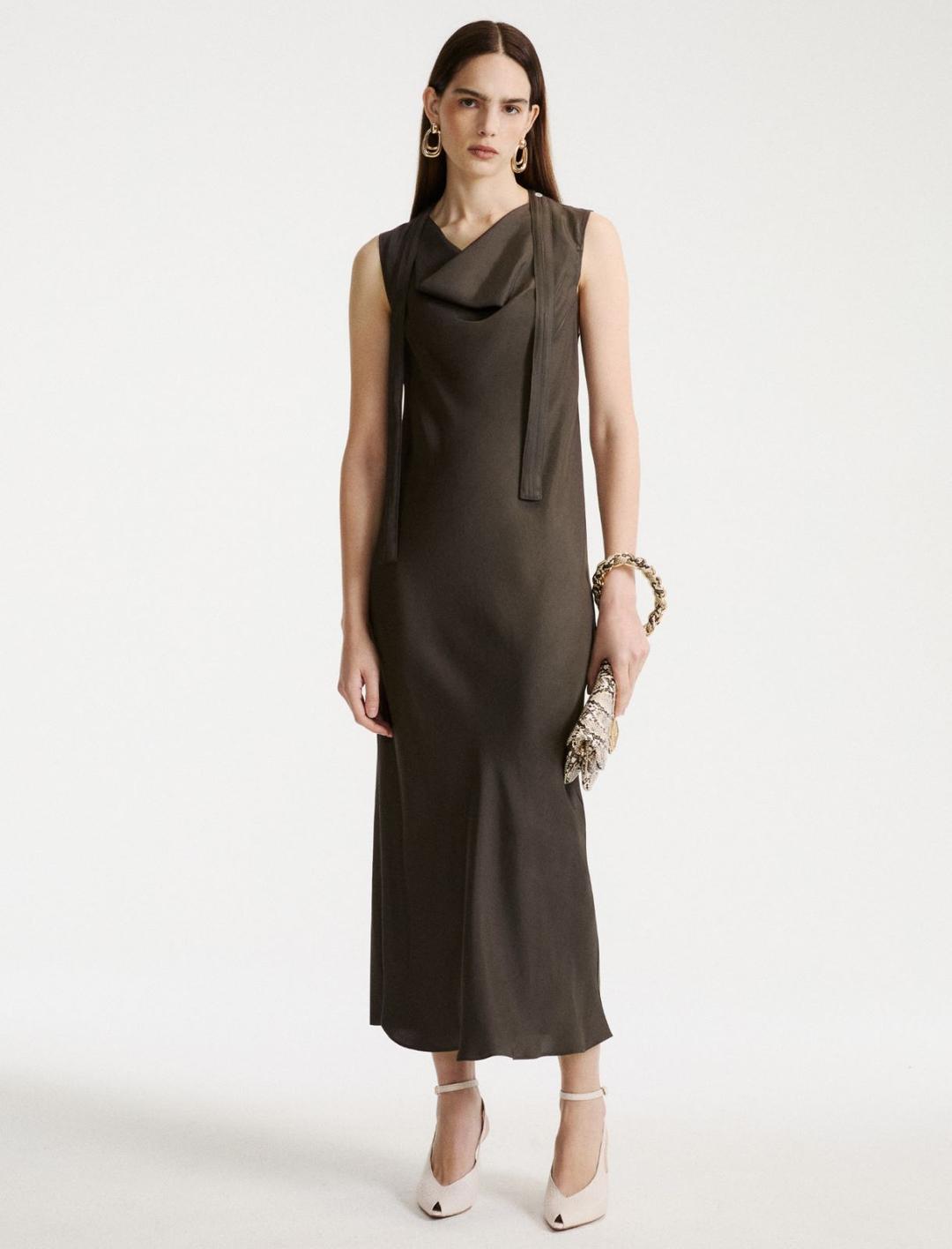 Abito smanicato in twill | Marella Abito smanicato in twill - 2 | Marella