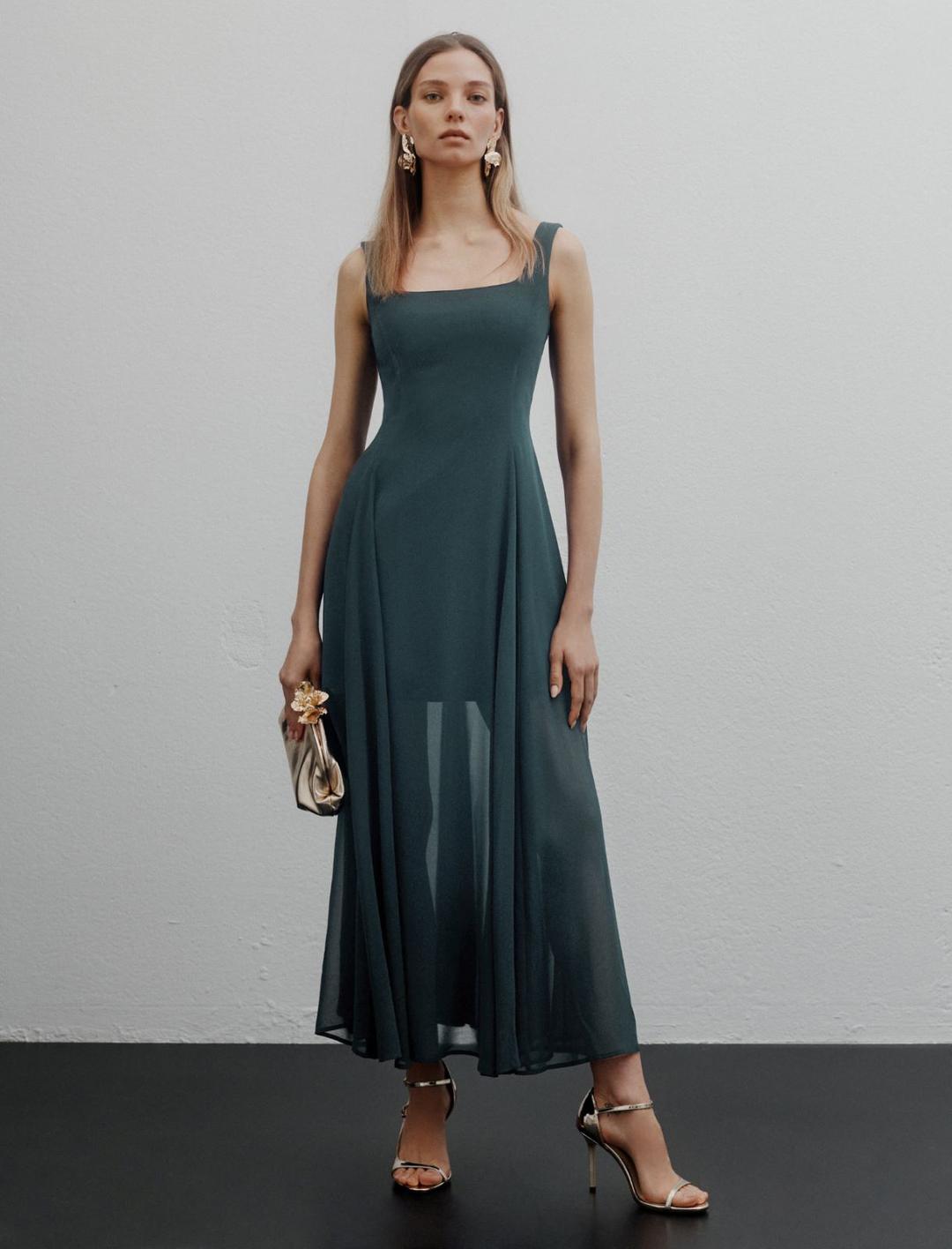 Abito fit and flare in georgette | Marella Abito fit and flare in georgette - 2 | Marella