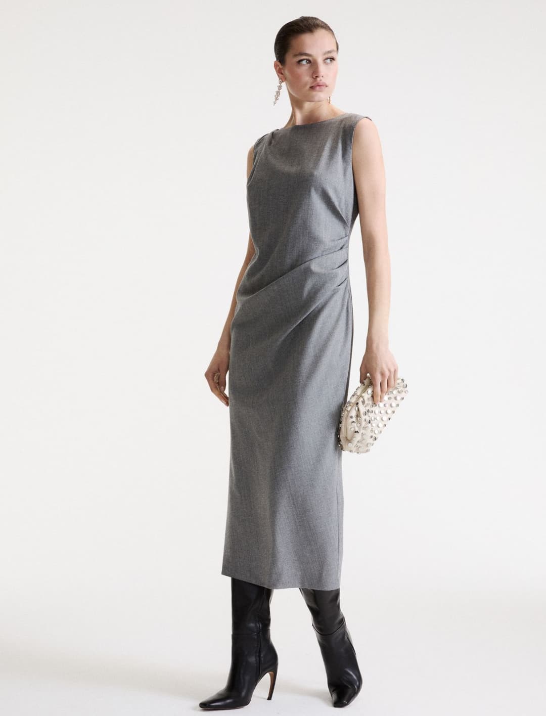 Abito smanicato in misto lana comfort | Marella Abito smanicato in misto lana comfort - 2 | Marella