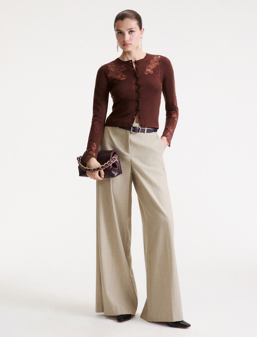Cardigan con intarsi in pizzo | Marella Cardigan con intarsi in pizzo - 2 | Marella