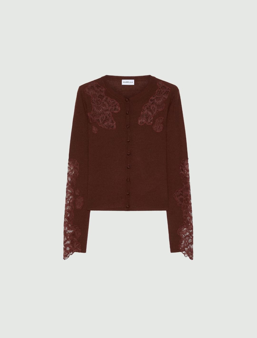 Cardigan con intarsi in pizzo | Marella Cardigan con intarsi in pizzo - 1 | Marella