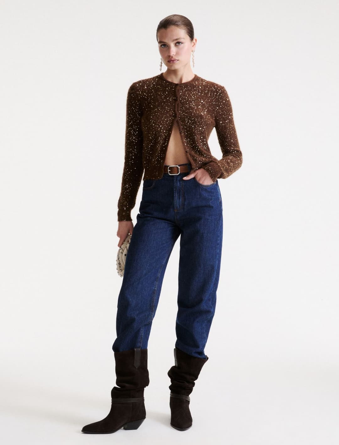 Cardigan in alpaca con paillette | Marella Cardigan in alpaca con paillette - 2 | Marella