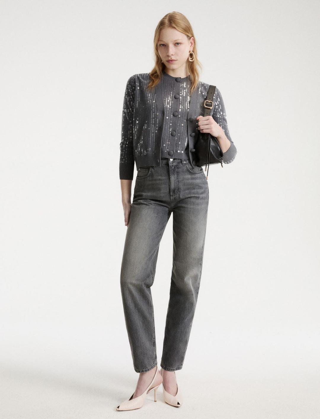 Cardigan in maglia bouclé con paillette | Marella Cardigan in maglia bouclé con paillette - 2 | Marella