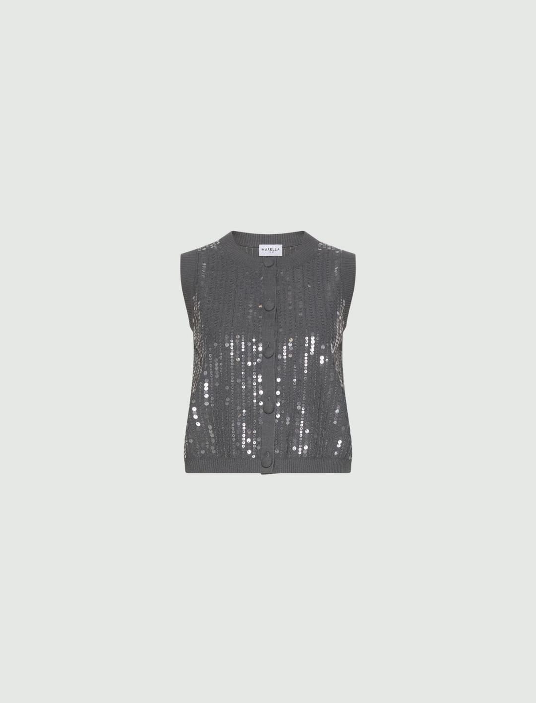 Gilet in maglia bouclé con paillette | Marella Gilet in maglia bouclé con paillette - 1 | Marella