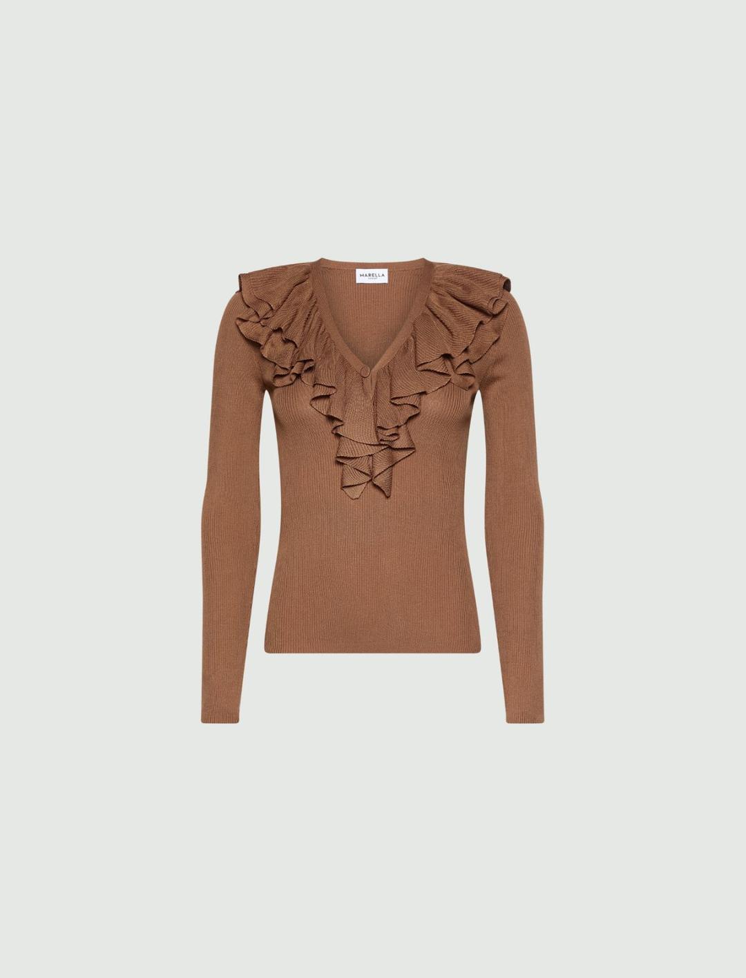 Maglia aderente con volant | Marella Maglia aderente con volant - 1 | Marella