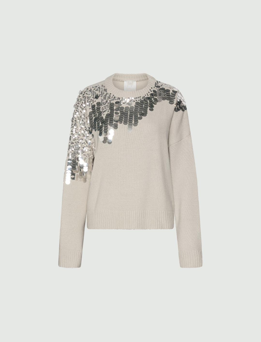 Maglia in pura lana con paillette | Marella Maglia in pura lana con paillette - 1 | Marella