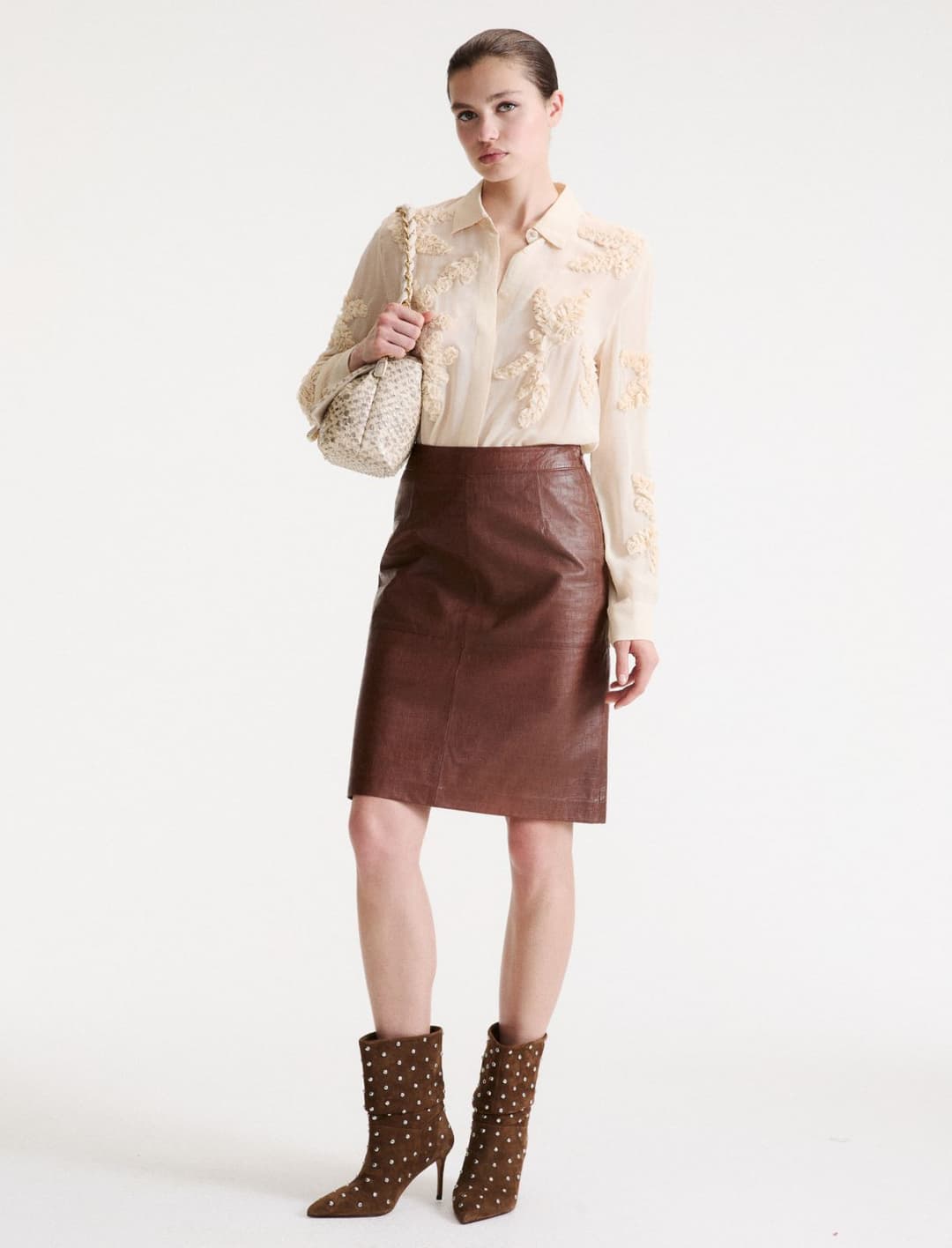 Gonna a tubino in pelle | Marella Gonna a tubino in pelle - 2 | Marella