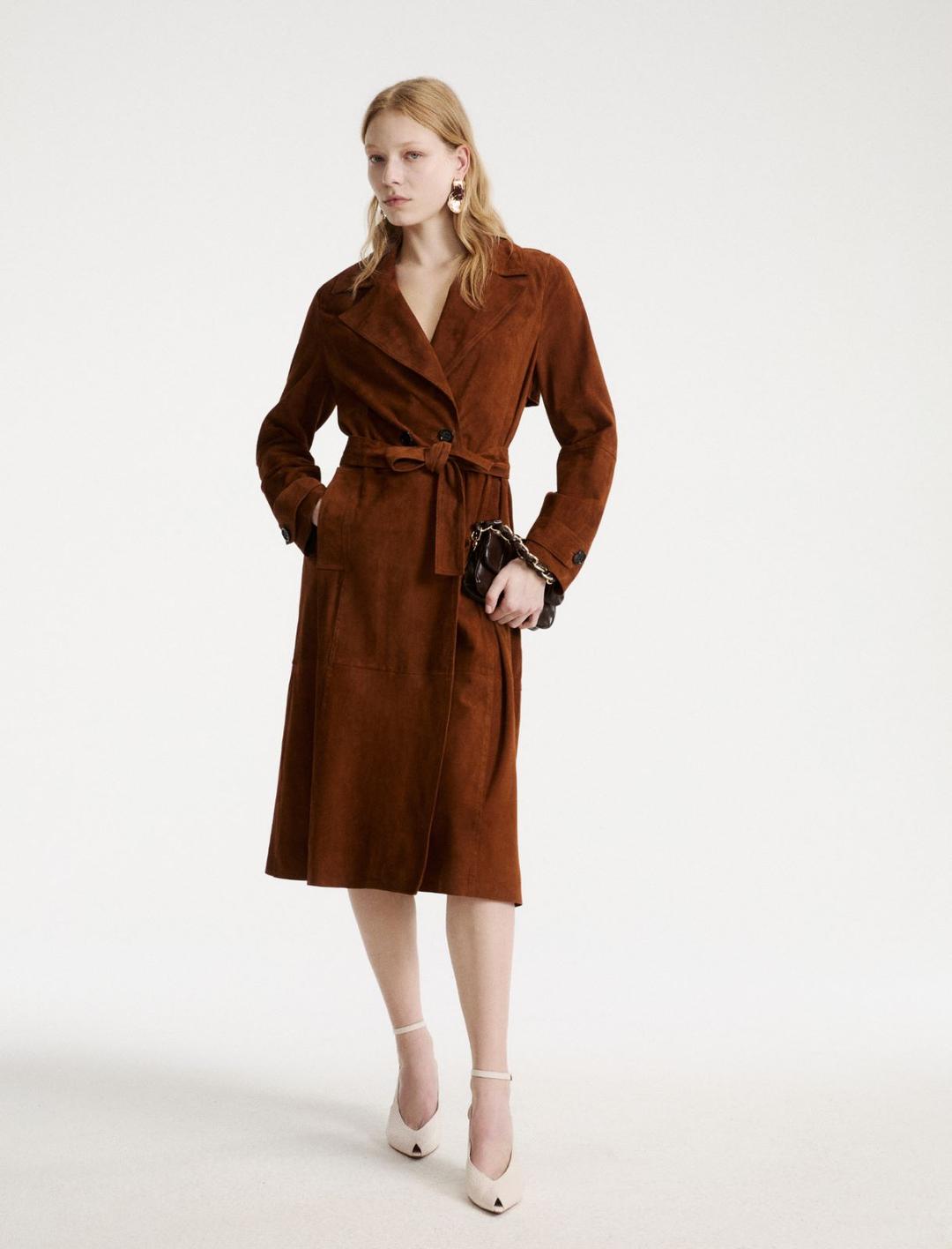 Trench in suede | Marella Trench in suede - 2 | Marella