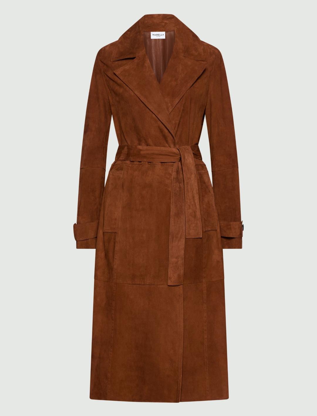 Trench in suede | Marella Trench in suede - 1 | Marella