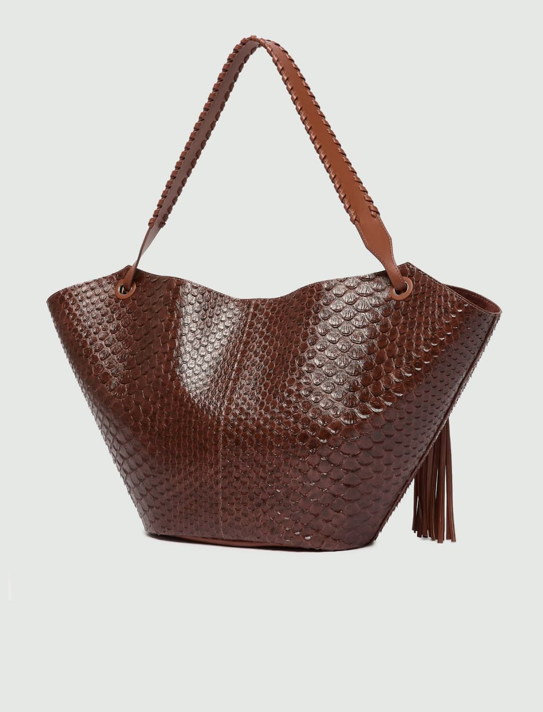 Borsa shopper con stampa rettile e maxi nappe | Marella Borsa shopper con stampa rettile e maxi nappe - 2 | Marella