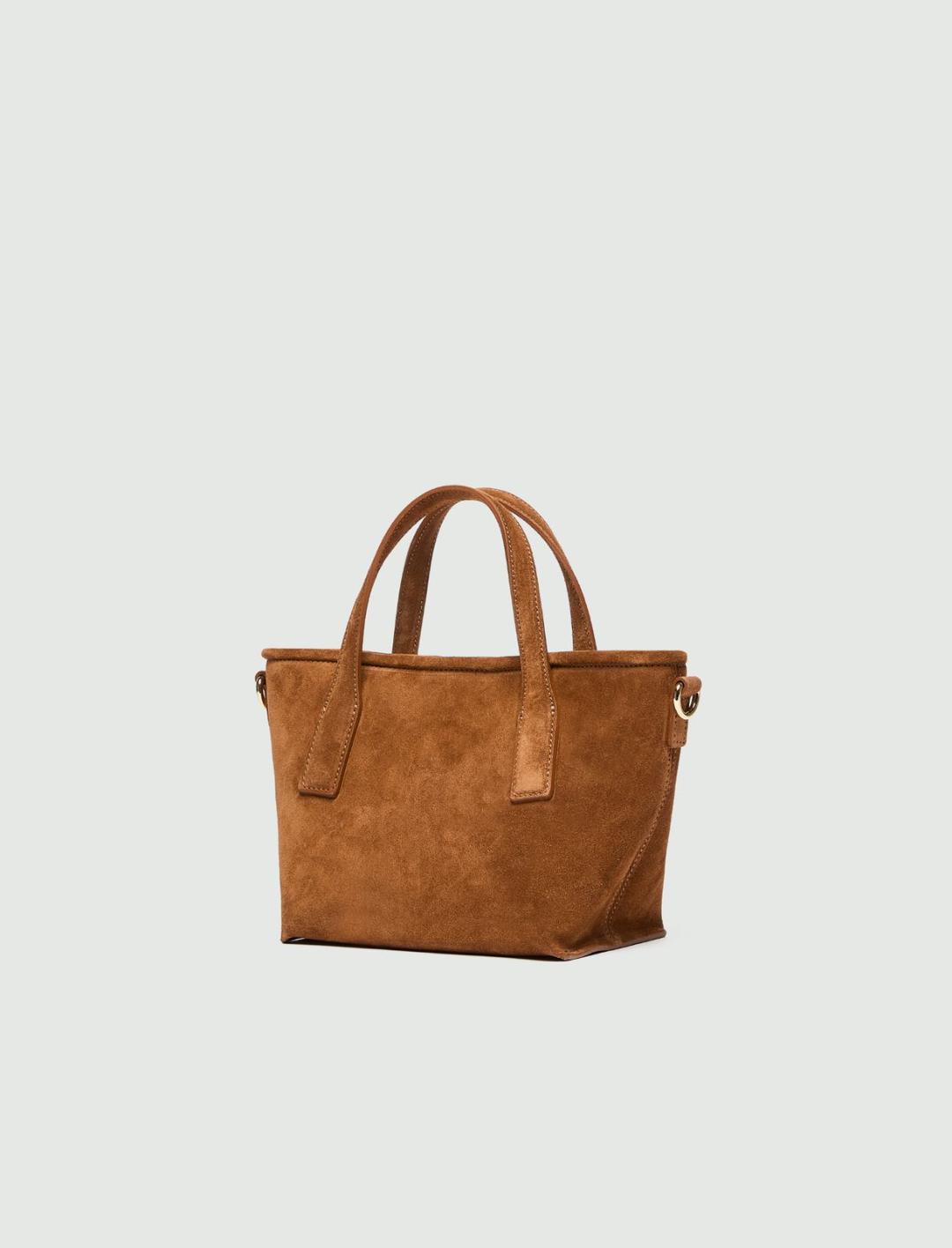 Shopper piccola in pelle scamosciata | Marella Shopper piccola in pelle scamosciata - 2 | Marella