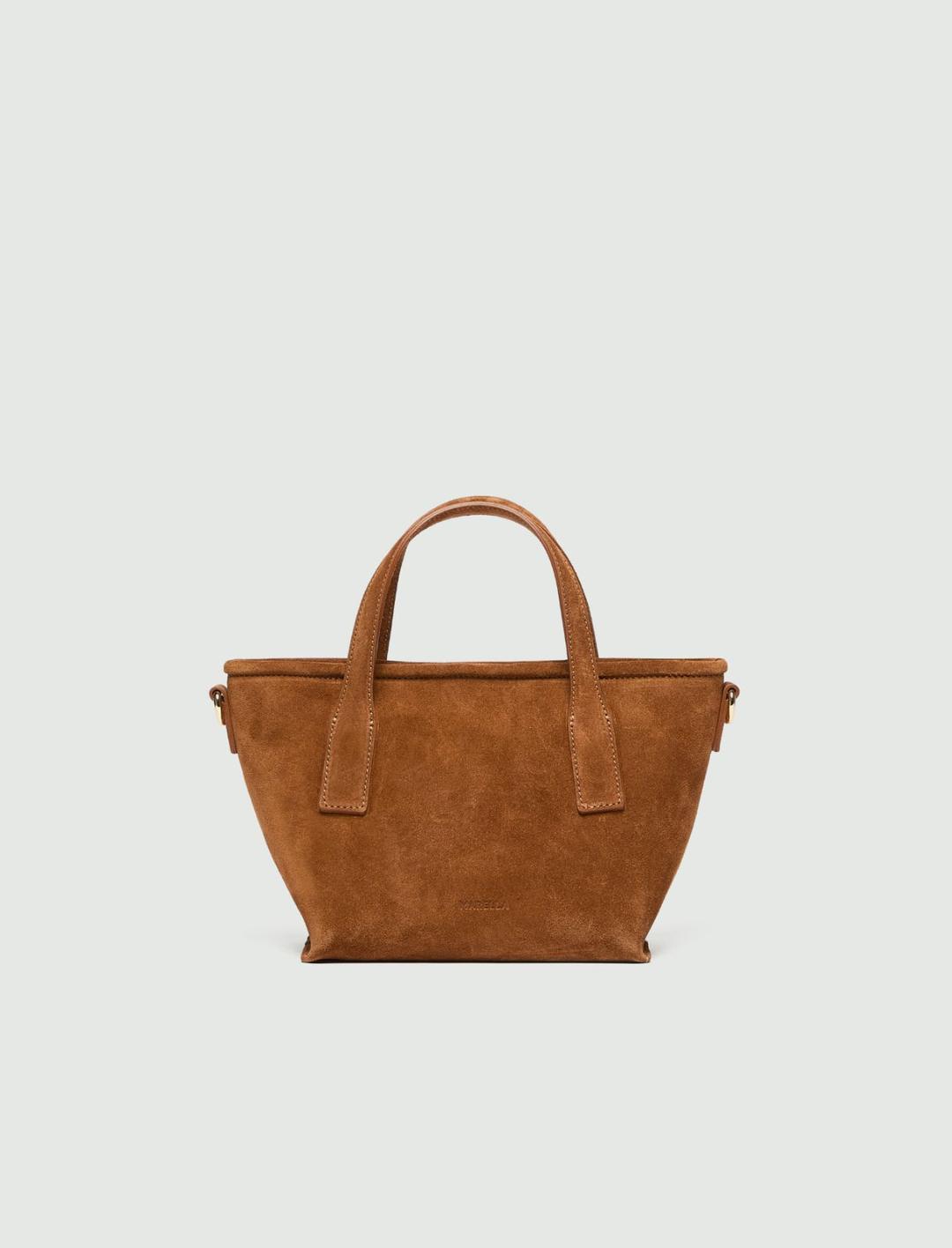 Shopper piccola in pelle scamosciata | Marella Shopper piccola in pelle scamosciata - 1 | Marella