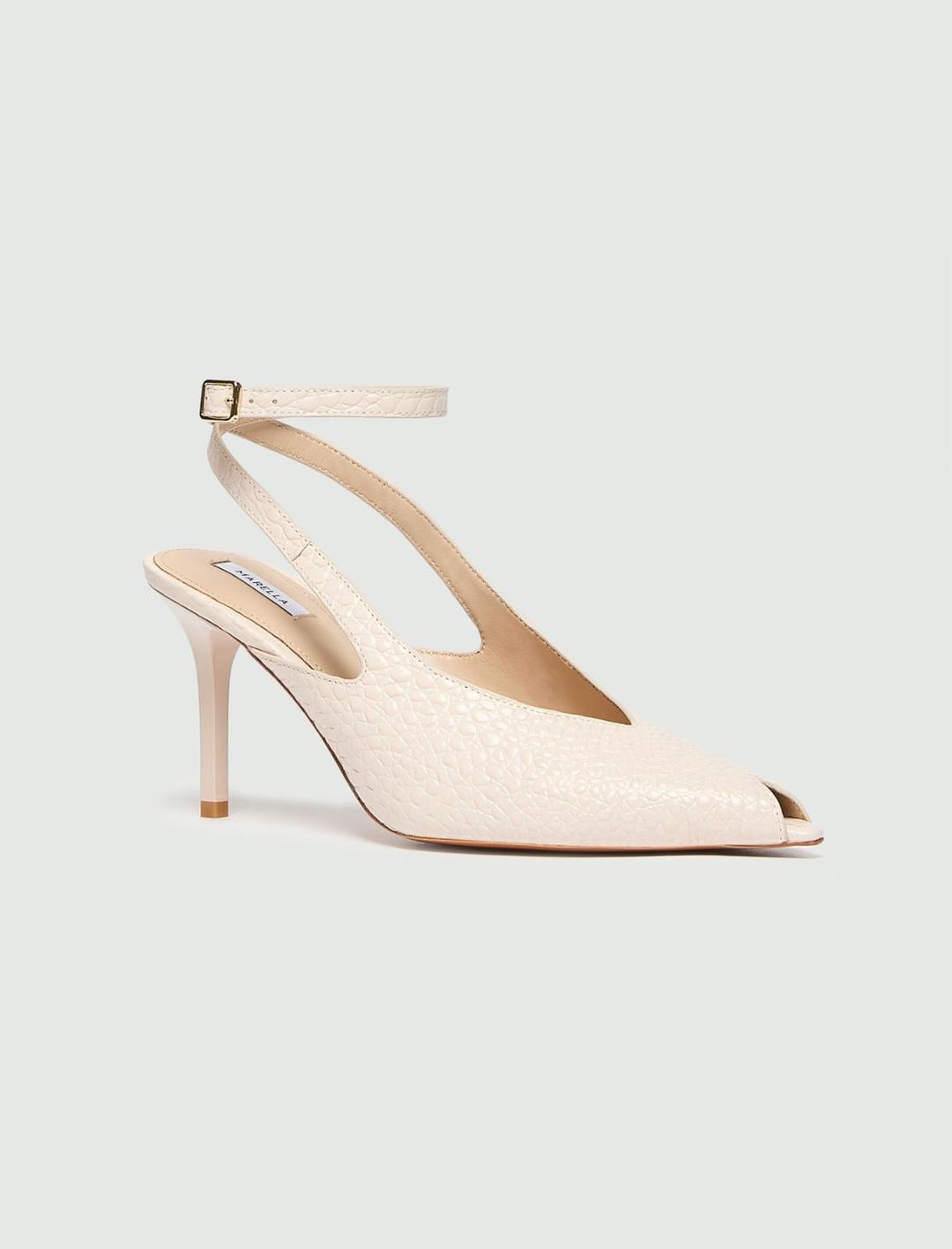 Slingback in pelle effetto coccodrillo | Marella Slingback in pelle effetto coccodrillo - 2 | Marella