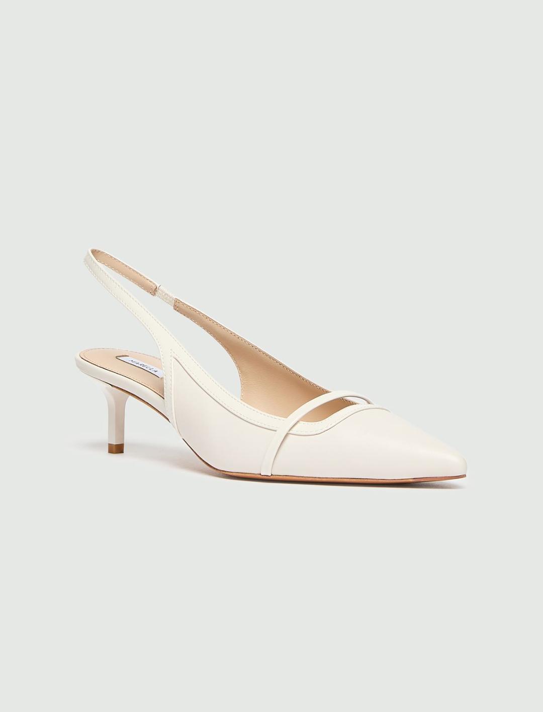 Slingback in pelle con dettagli in vernice | Marella Slingback in pelle con dettagli in vernice - 2 | Marella