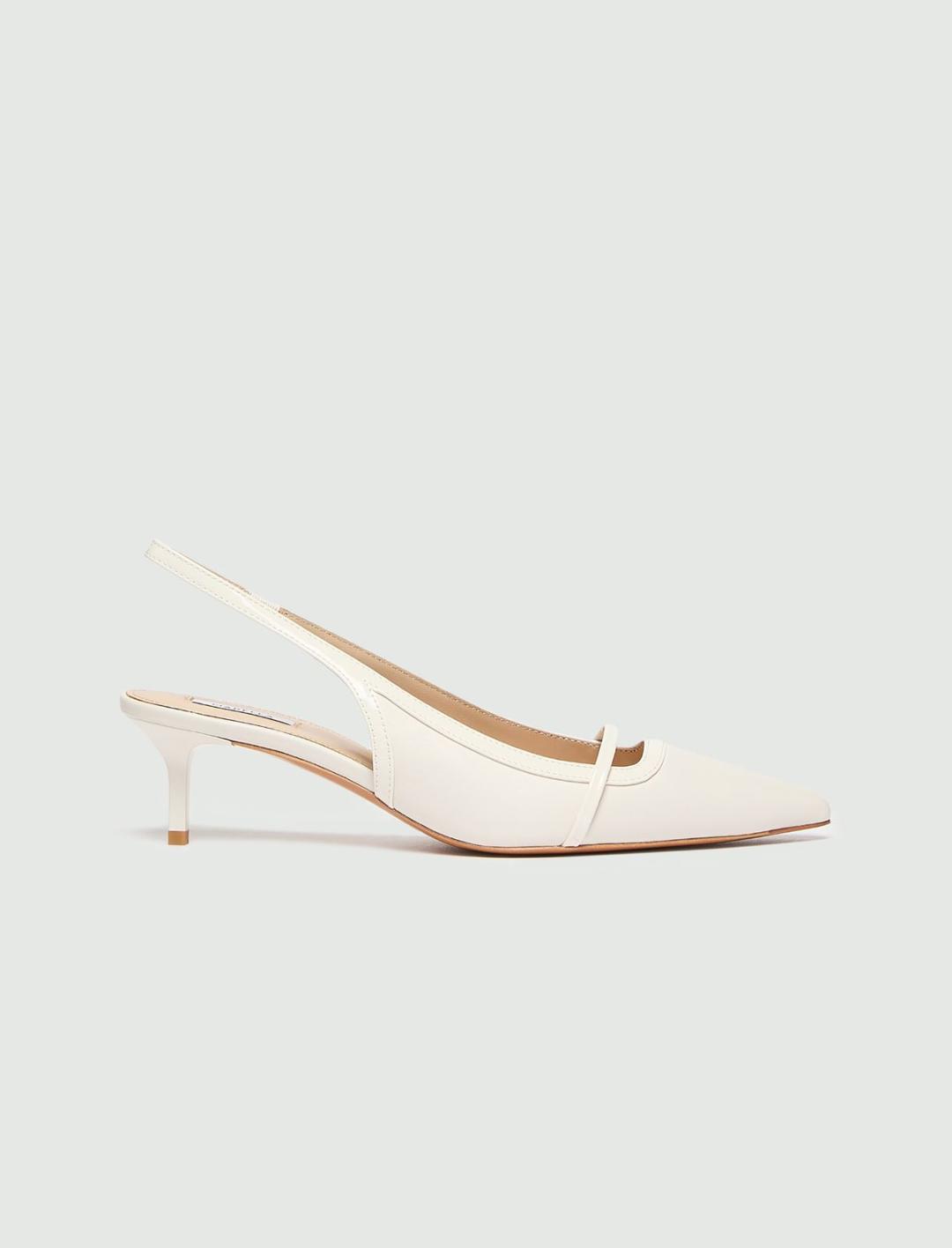 Slingback in pelle con dettagli in vernice | Marella Slingback in pelle con dettagli in vernice - 1 | Marella