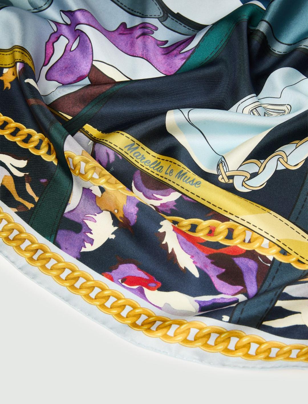 Foulard in seta stampa Le Muse | Marella Foulard in seta stampa Le Muse - 2 | Marella