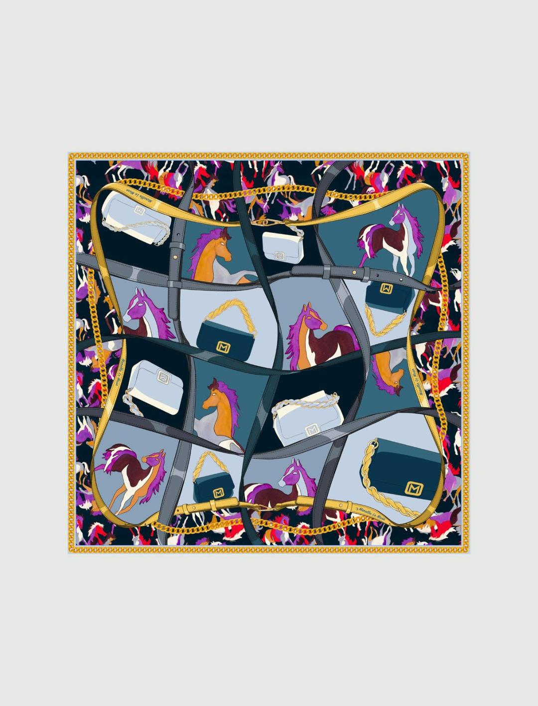 Foulard in seta stampa Le Muse | Marella Foulard in seta stampa Le Muse - 1 | Marella