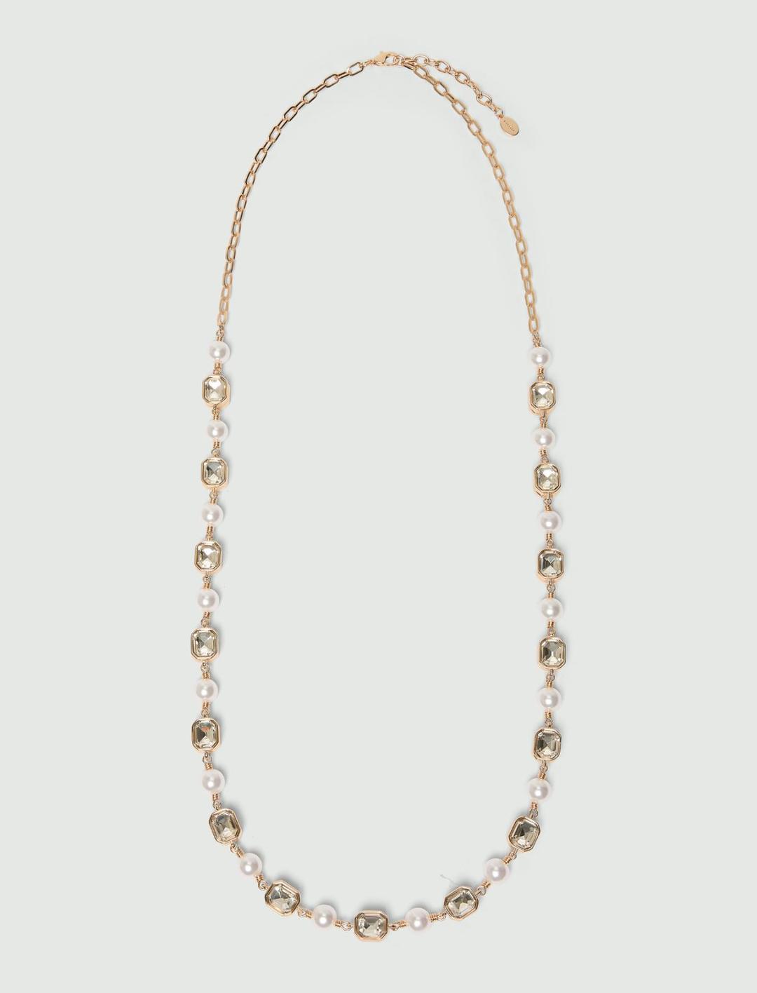 Collana lunga con perle e cristalli | Marella Collana lunga con perle e cristalli - 1 | Marella