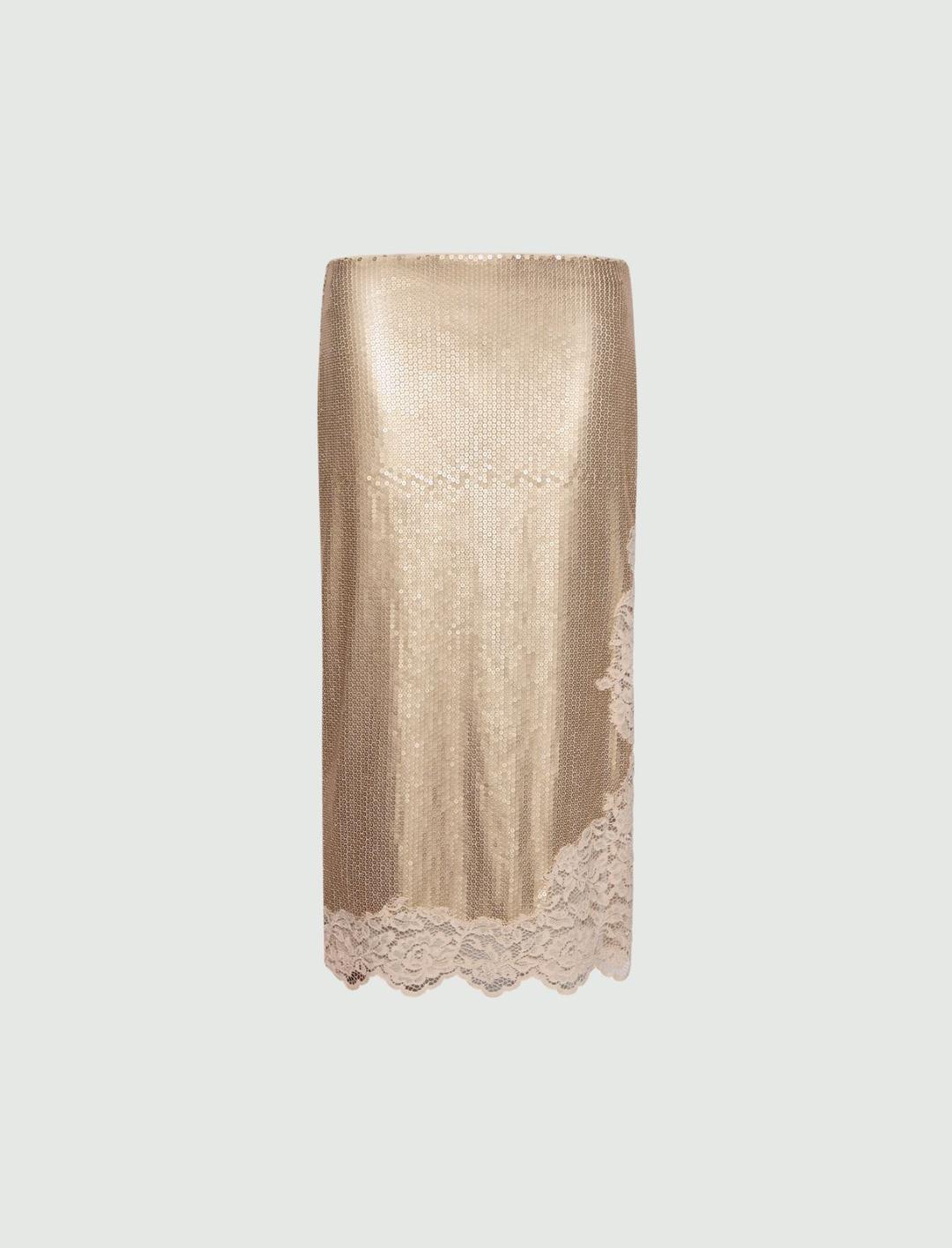 Gonna in tulle con paillette e pizzo | Marella Gonna in tulle con paillette e pizzo - 1 | Marella
