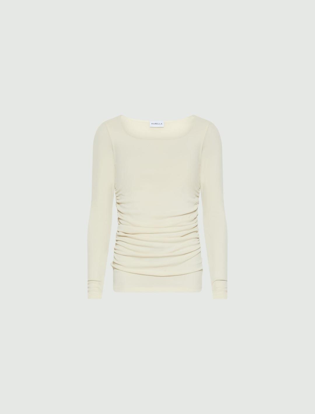 T-shirt manica lunga in jersey crêpe | Marella T-shirt manica lunga in jersey crêpe - 1 | Marella