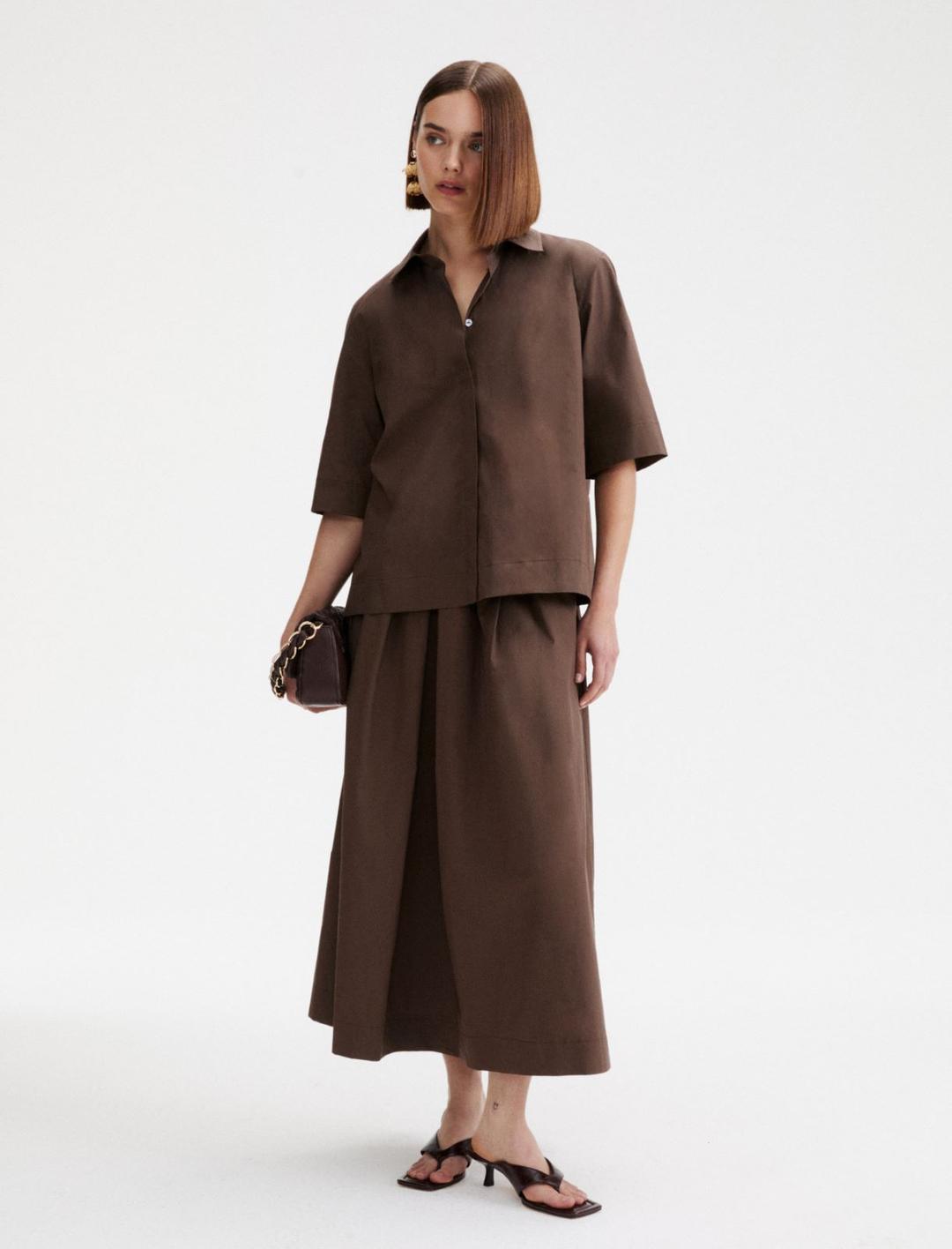 Gonna midi in popeline | Marella Gonna midi in popeline - 2 | Marella