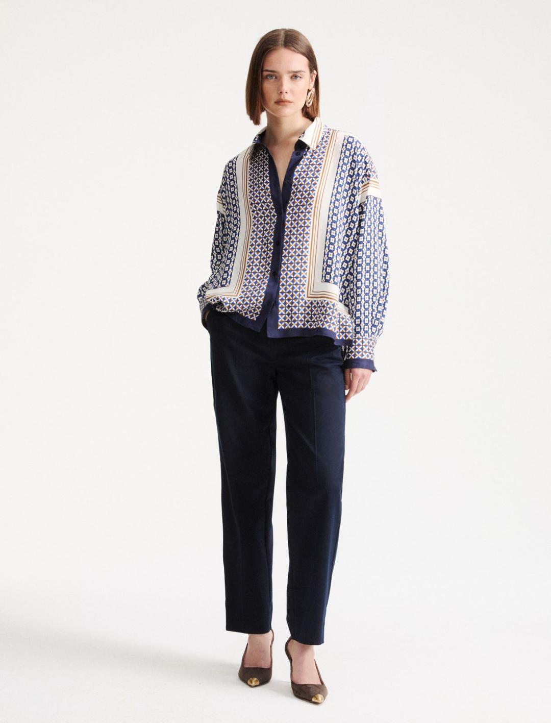 Pantalone sigaretta in misto cotone | Marella Pantalone sigaretta in misto cotone - 2 | Marella