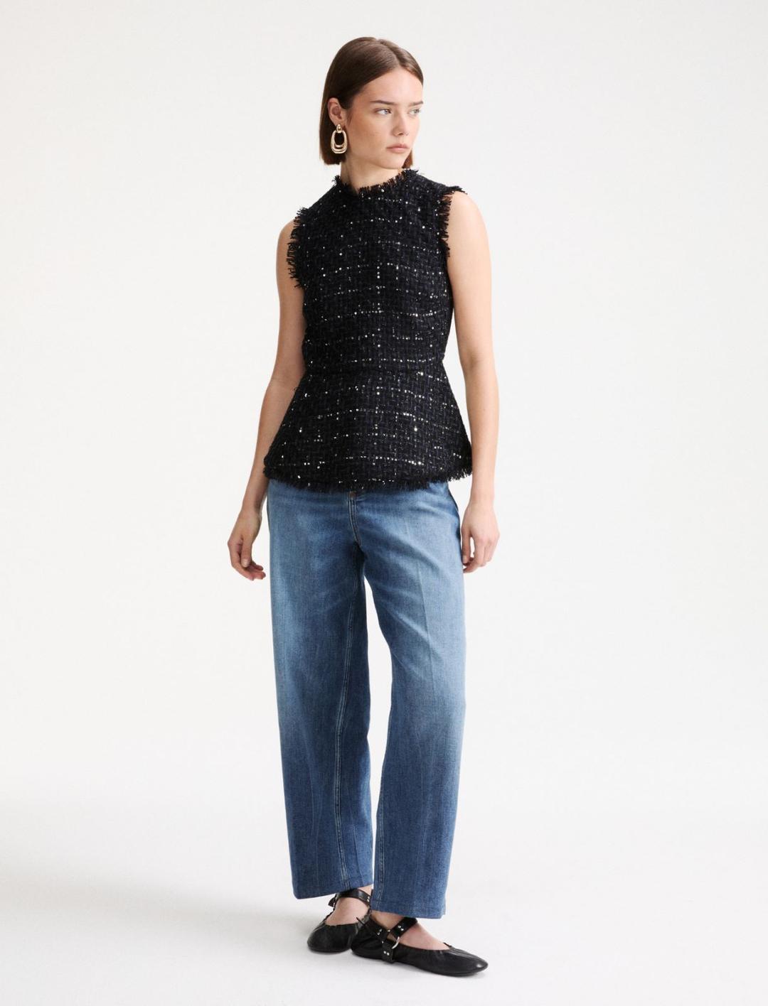 Top peplo con paillettes | Marella Top peplo con paillettes - 2 | Marella