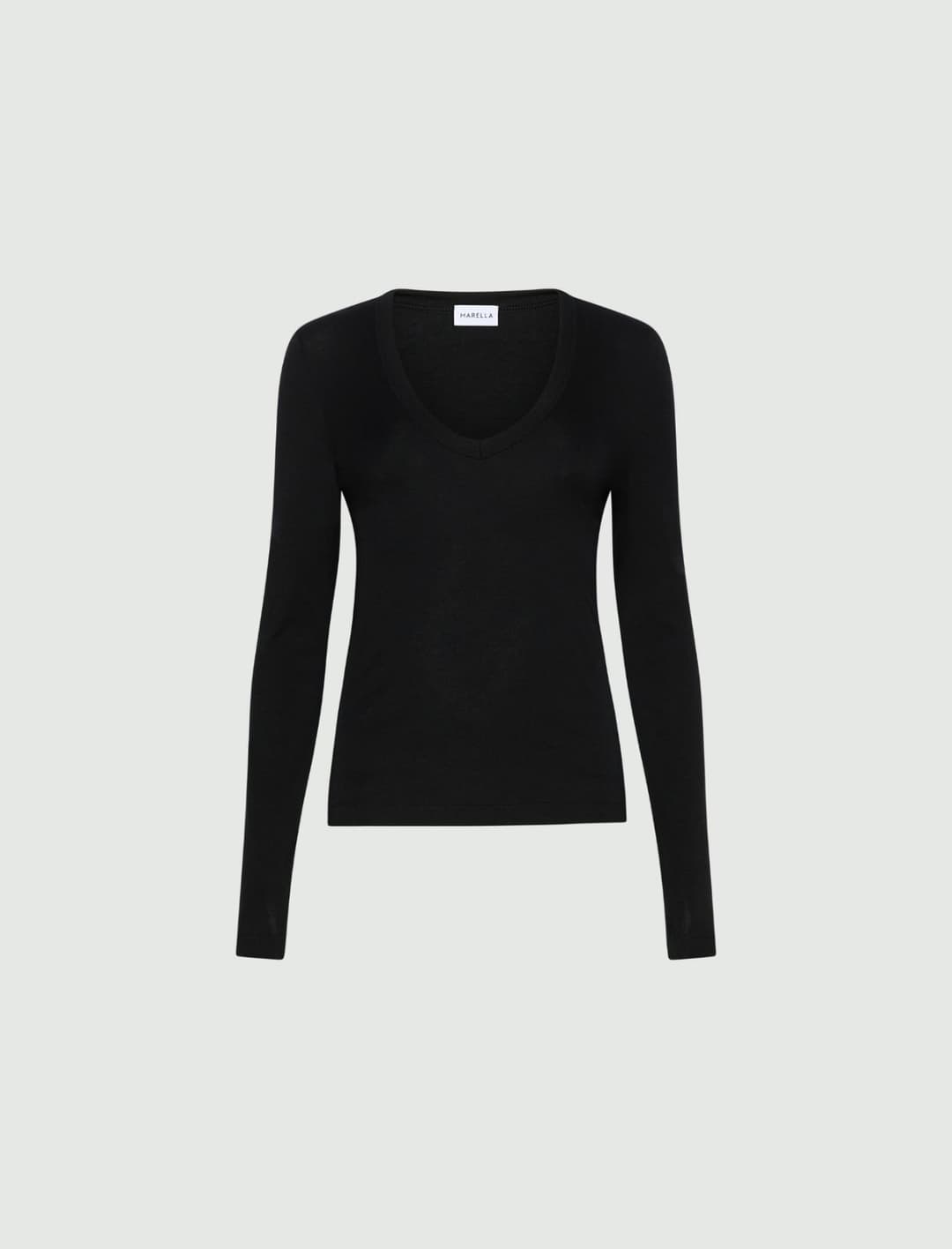 T-shirt aderente in jersey di misto lana | Marella T-shirt aderente in jersey di misto lana - 1 | Marella